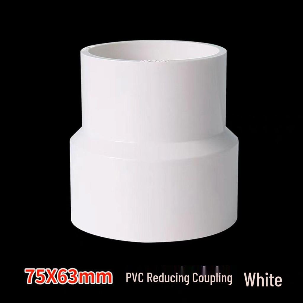 Acoplamiento Recto Reductor de PVC 1/2" a 3/4" Conector de Accesorio para Tubo de Plástico