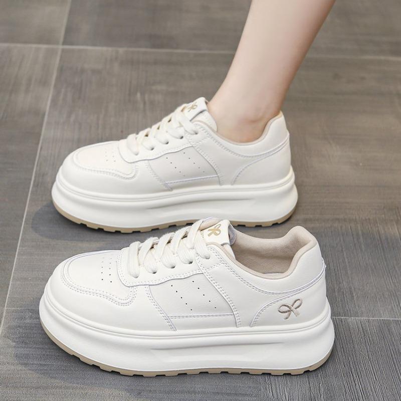 

Маленькие белые туфли женские повседневные туфли на толстой подошве спортивная обувь 40