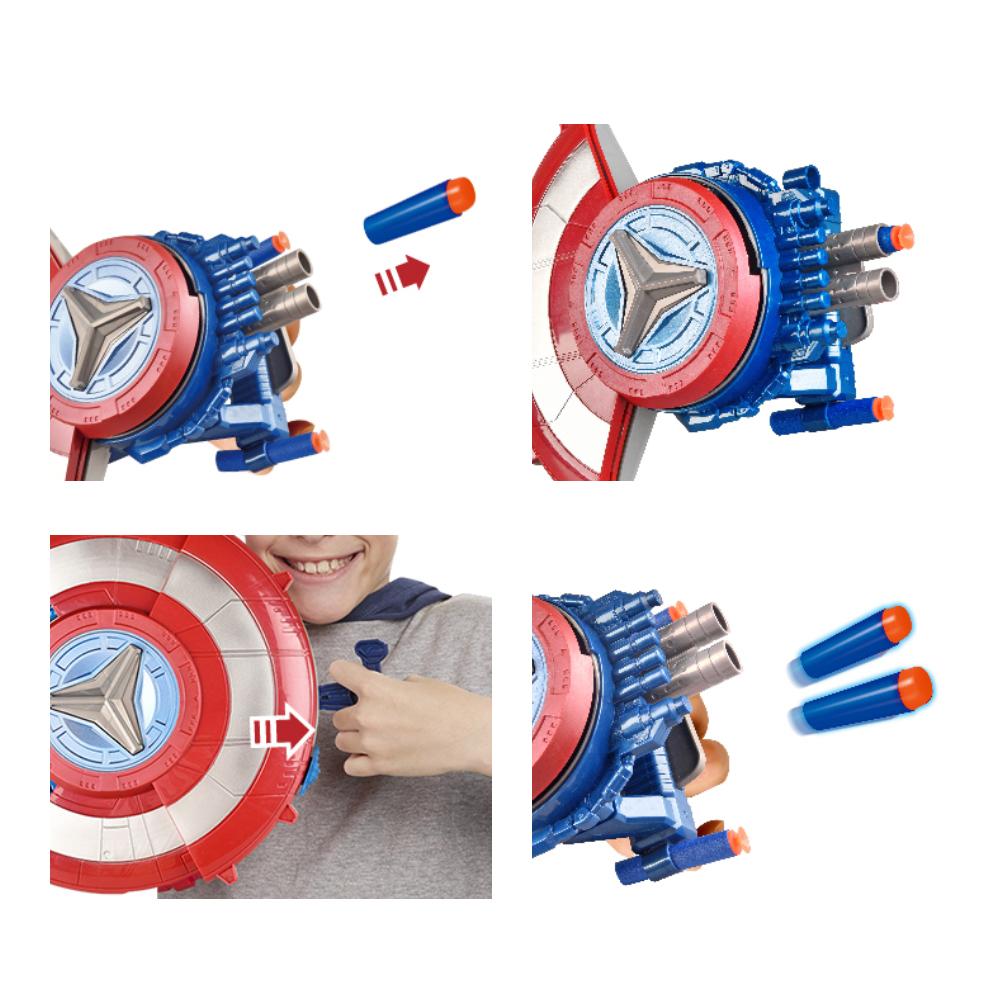 Shield Soft Launcher Toy Shield Ejection Toy Cosplay Props Gift for Kids