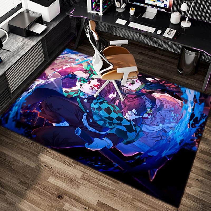 Japanese manga artist Koyoharu Gotouge's Demon Slayer carpet is suitable for living room and bedroom doormats office balcony decorative rugs H9