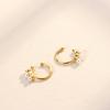 Premium Zircon Pearl Earrings Without Earrings, Women's Simple and Cold Wind Earbone Clips, Korean Personalized Earrings.
