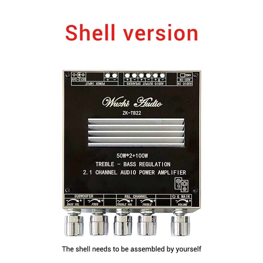 ZK-TB22 ZK-TB22P 2.1 Channel Bluetooth-compatible Audio Power Amplifier Board 50W x 2+100W Subwoofer TWS Wireless TPA3116 TWS