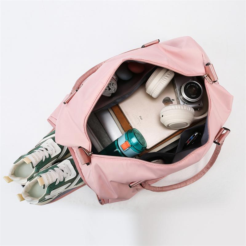 Oblique span sports fitness bag dry and wet separation portable travel bag large capacity travel luggage storage bag