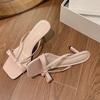Fashion Female Summer Sexy Heels Sandals Slides Ladies Shoes Fashion Women Pumps Flip Flops Luxury High Heels Slippers Shoes