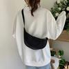 Anti-splashing nylon solid color crossbody dumpling bag, new one-shoulder underarm light niche women's bag