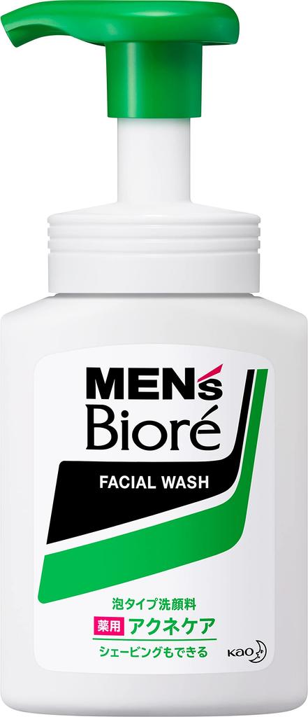 Biore Foaming Medicated Acne Care Face 150ml Men's Wash,
