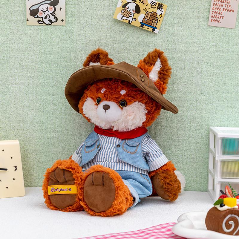 Monkey Dog Foxe Cat Plush Animal Toy Gift For Kids With Crystal Ultra Soft Filling For Birthdays