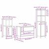 Bathroom Furniture Set with Shelf 3 pcs Sonoma Oak Wood Based Material