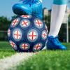 1pc MCFCIndoor Soccer Ball Colorful All Ages Machine Stitched PVC Competition Ready Durable High-Bounce HE3