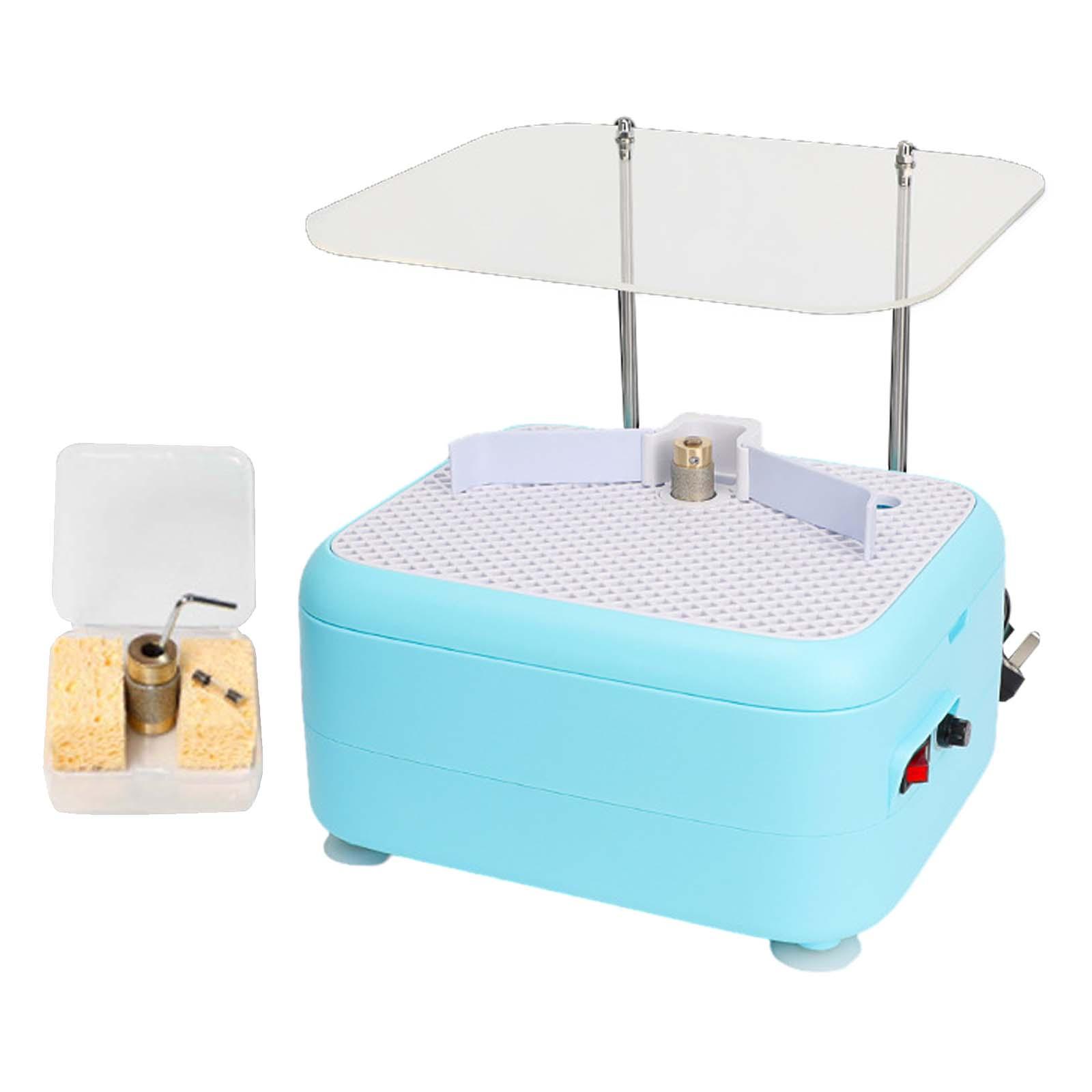 

Витражный шлифовальный станок, инструмент для шлифования стекла, электрический промышленный 110 В, портативный мини-шлифовальный станок для хобби, обработка стекла, оболочка синий