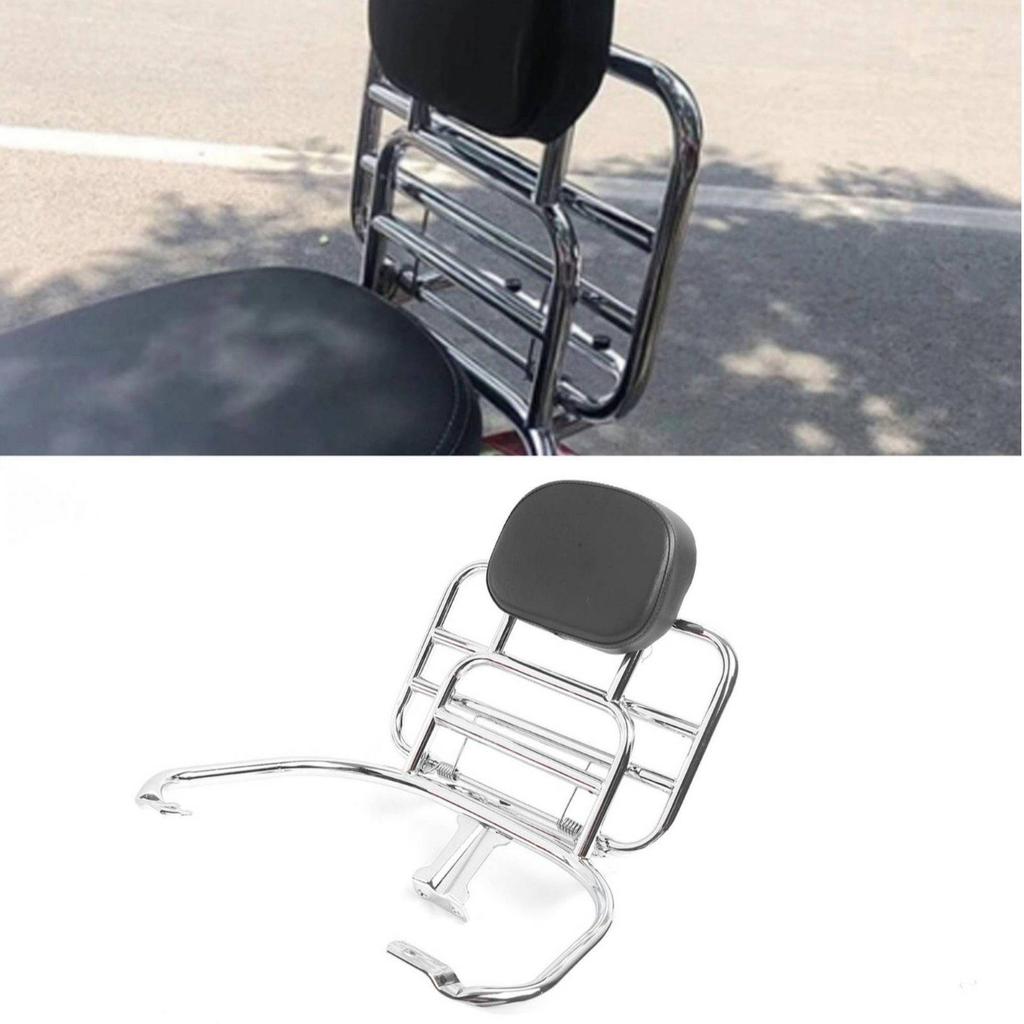 Scooter Rear Carrier Long-Lasting Folding Backrest Rack Heavy Duty for Travel