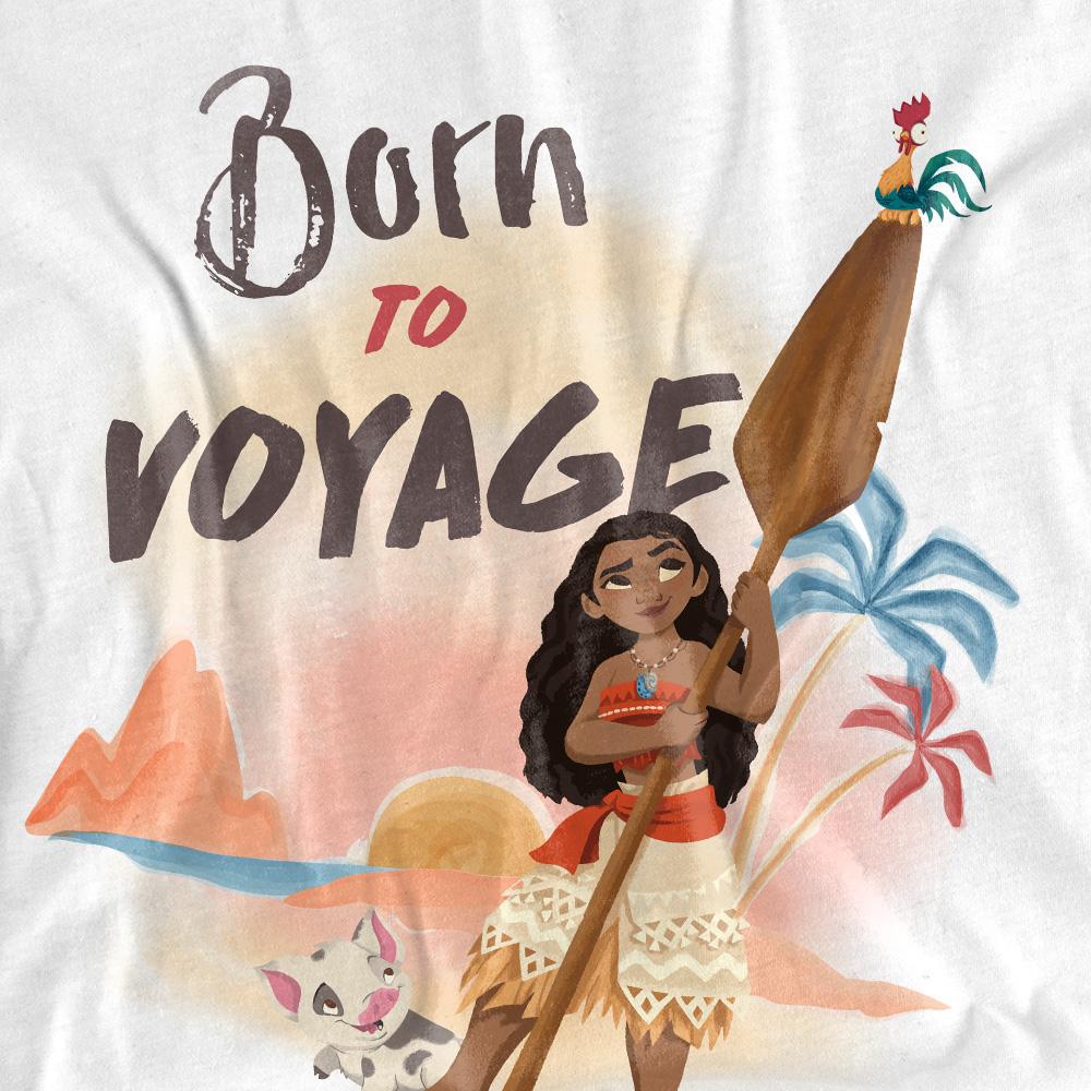 Moana Womens/Ladies Born To Voyage T-Shirt