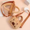 1 Piece Cute Crossbody Bag Animal Capybara Plush Handbag Cartoon Shoulder Bag For Children Couple Gifts
