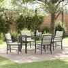 VidaXL 5-Piece Garden Dining Set with Cushions Black Poly Rattan 3380199