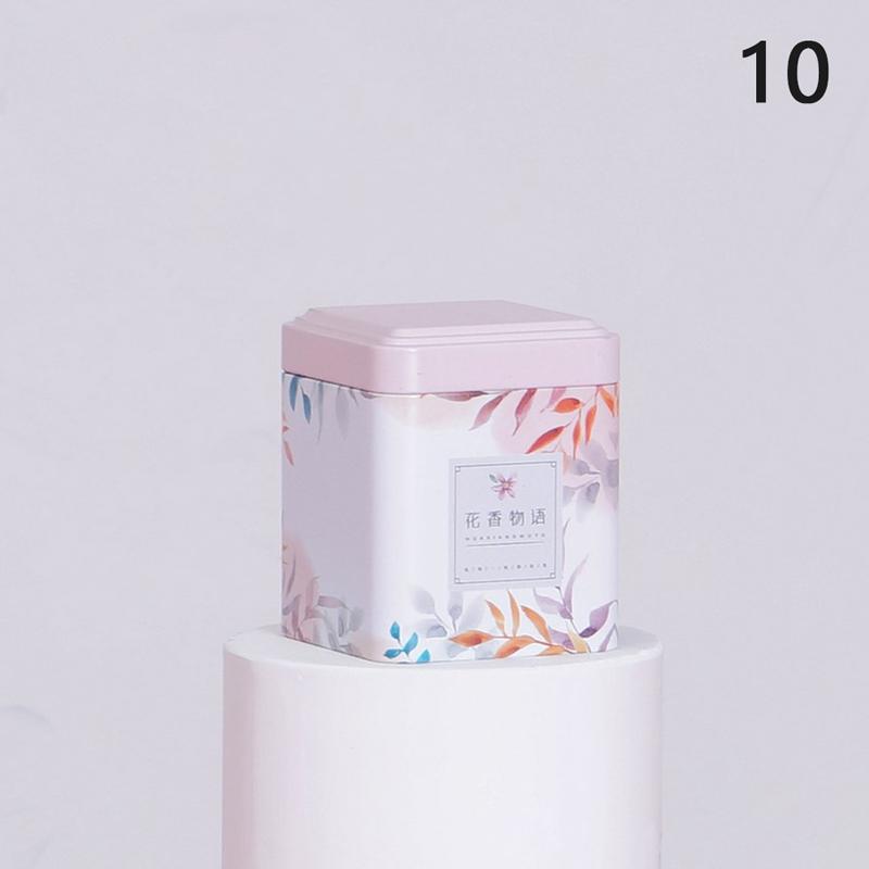 

1 шт., герметичная коробка для чая, кухонный контейнер для хранения, жестяная квадратная банка, канистра для конфет