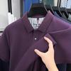 Light Luxury High-quality Summer Pure Cotton Lapel Short Sleeved T-shirt Fashion Trend Polo Shirt Top