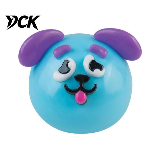 Portable Stress Reliever 1/2/5Pcs Dog Face Squeeze Toy, Moldable Slow Rise Cartoon Expression Relief Toy Ball, Relaxing Anxiety Relieving Fidget