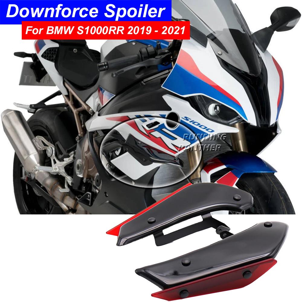 Motorcycle Side Downforce Sport Spoilers Aerodynamic Fixed Winglet Fairing Wing Kit For BMW S1000RR S1000 S 1000 RR 2019 - 2021