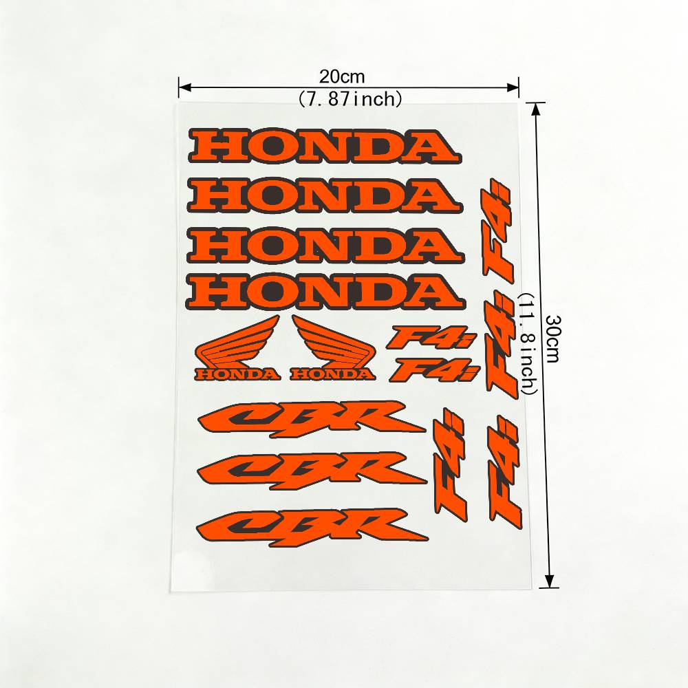 For HONDA CBR F4i 18 Colors Motorcycle Reflective Stickers Waterproof Decals For Helmet Scooter Fuel Tank Toolbox Racing XL0