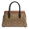Coach Darcie 26 Classic Monogram Zip Closure Leather Shoulder Crossbody Tote Bag Medium Women handbags Khaki CH287-IME7V