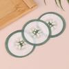 100Pcs Eye Scrub Cleansing Pad Mask Disposable Eye Scrub Cleansing Pads Pad Creative Green Cucumber Printed Eye Scrub Mask Sheet