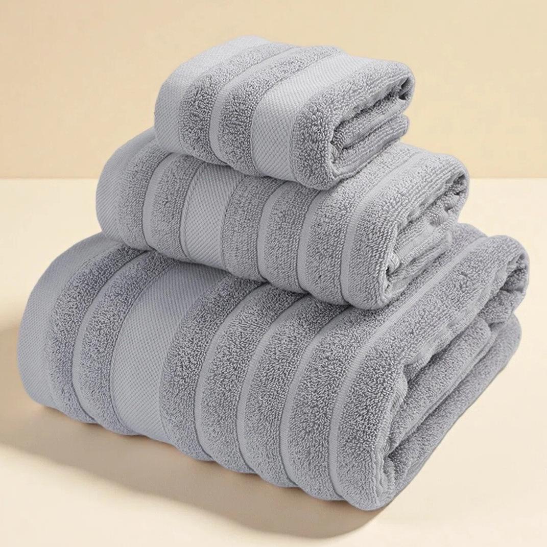 

Полотенце банное из чистого хлопка класса А, мягкое, впитывающее, вышитое - Роскошное, утолщенное для взрослых 70*140cm