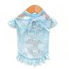 Summer Lightweight Netted Bow-shaped Pet Dog and Cat Clothing Items, Suitable for Small To Medium-sized Pets, with Detachable Flutter Sleeves.