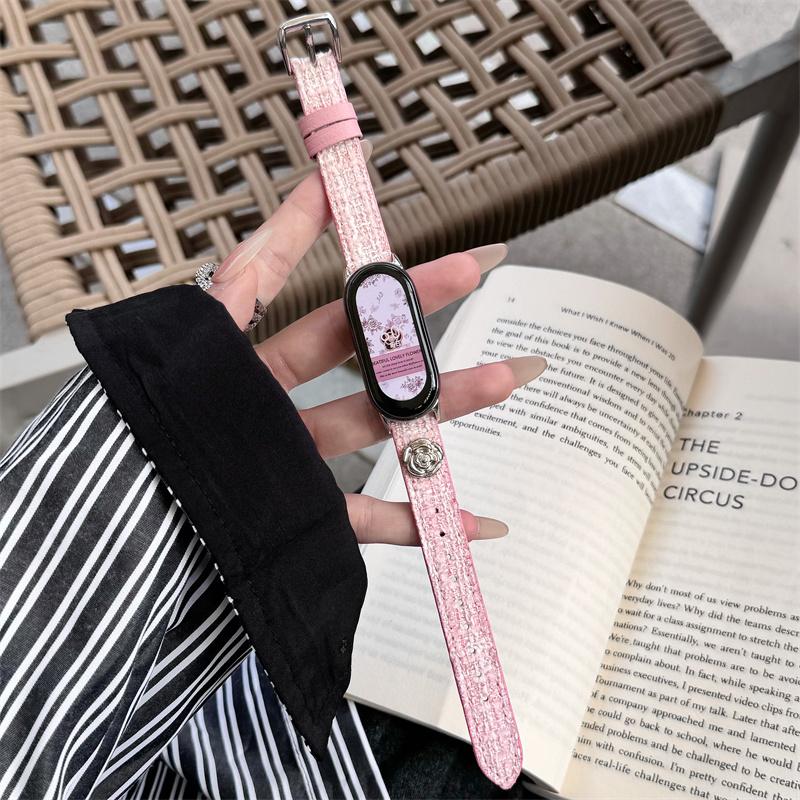 

Ремешок для Xiaomi band 9 Correa Bracelet Sport Watchband For Mi band 8/9 Woman Wristband SmartWatch Smartwatch Belt For mi band 9/8 розовый