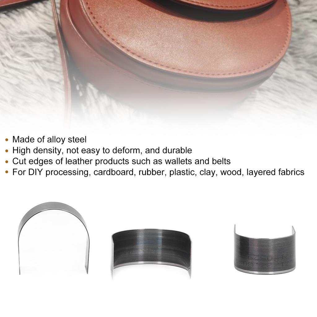 10Pcs Leather Punching Die Set Corner Edge Trimmer Mold Punch Tools Cutter for DIY Craft Making