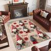 Gnome Theme Crystal Velvet Rug Personalized Custom Name Text Soft Floor Mat Home Decor