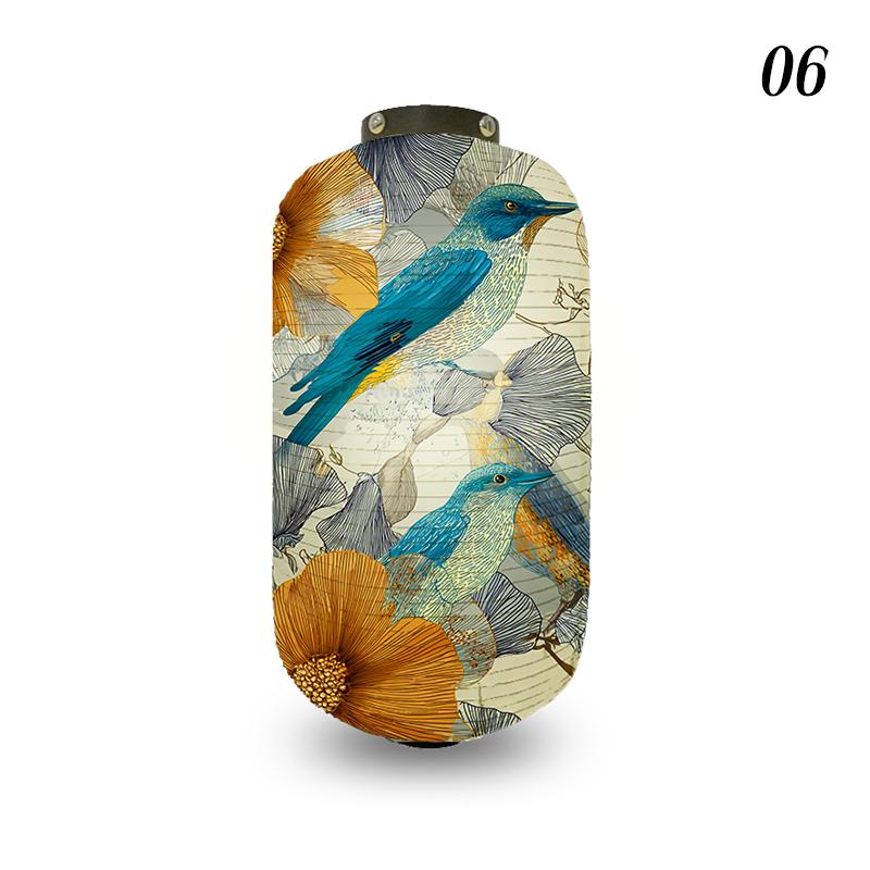 Japanese Style Cloth Lantern Retro Flower And Bird Art Pattern Lanterns Izakaya Sushi Shop Restaurant Holiday Party Decoration