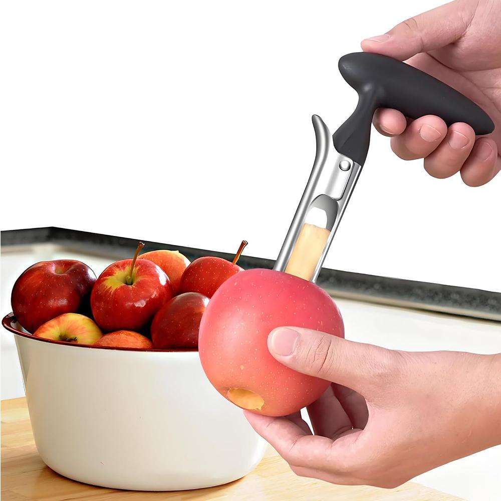 Apple Corer Tool Durable Apple Corer Remover for Baking Apples & More, Black
