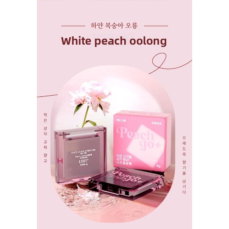 Small Box Solid Balm Perfume White Peach Oolong Balm Lasting Light Fragrance Girl Student Girl