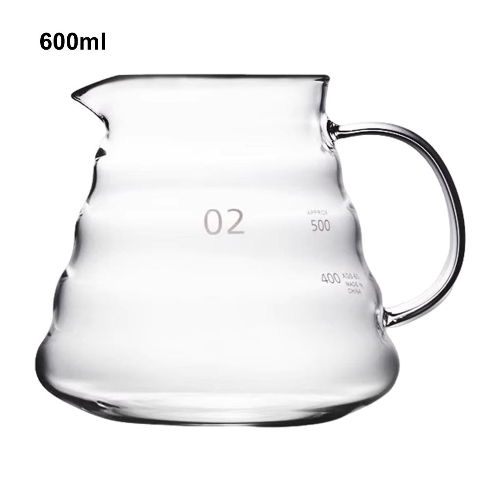 Verdickt, Hitzebeständig, Hochborosilikatglas, Wolkenkanne, Kaffeelikör, Kaffeekanne 450ML/600ML