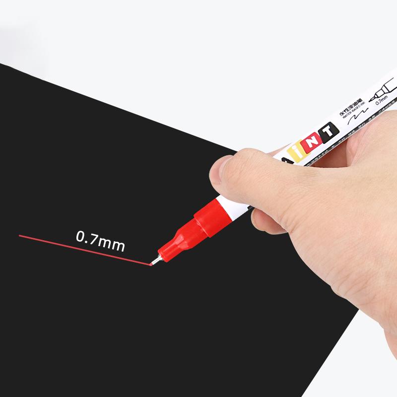 12Colors 0.7mm Ultra-Fine Paint Markers - Quick-Dry Pens for Model Kits,Canvas Art & Outlining | Waterproof, Fade-Proof