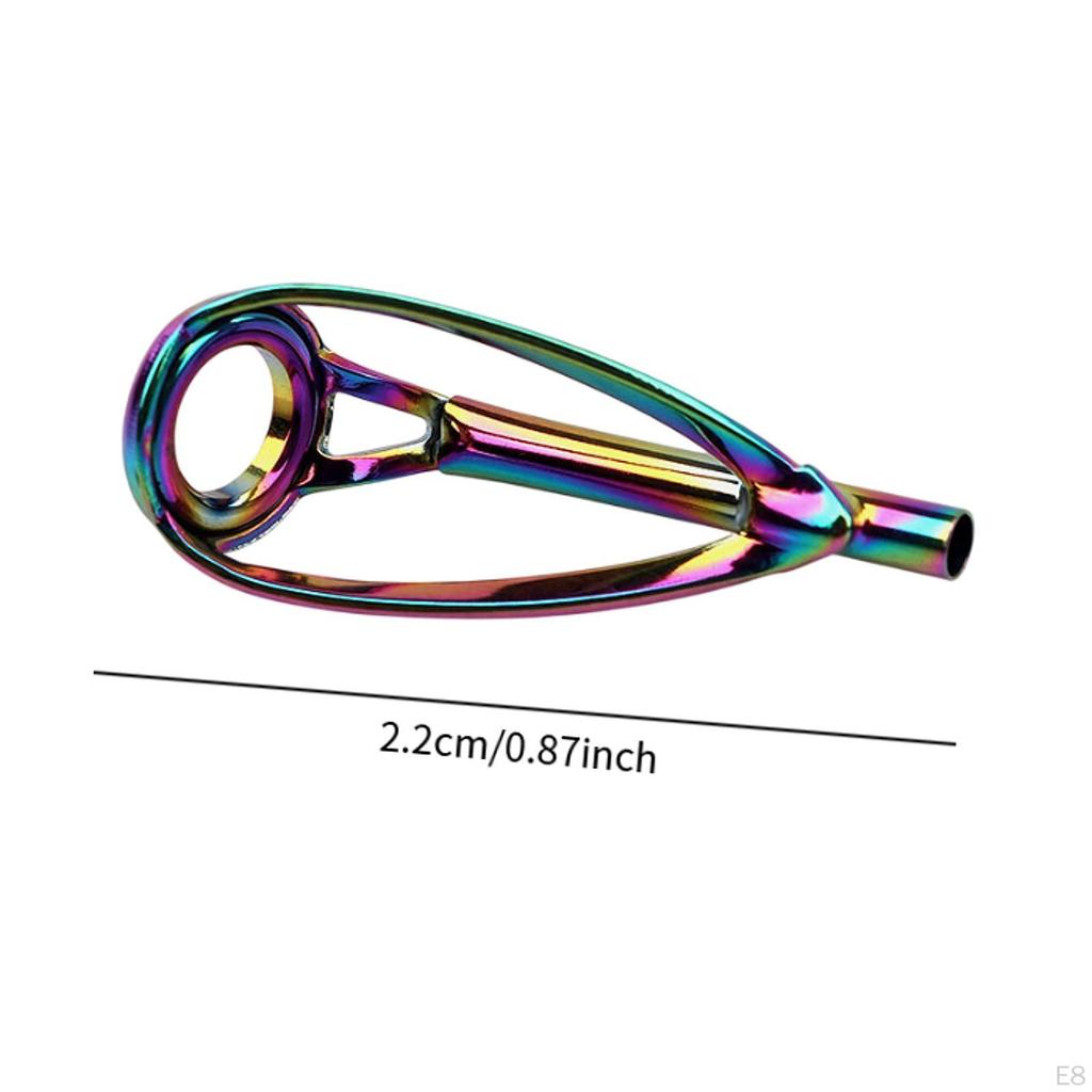 5 Pieces Fishing Rod Tip Repair Guide Rings Tips Supplies for Replacement