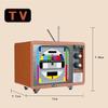 City Mini Retro Household Appliances Model Building Blocks Television Refrigerator Radio MOC Toy Bricks Children Birthday Gift