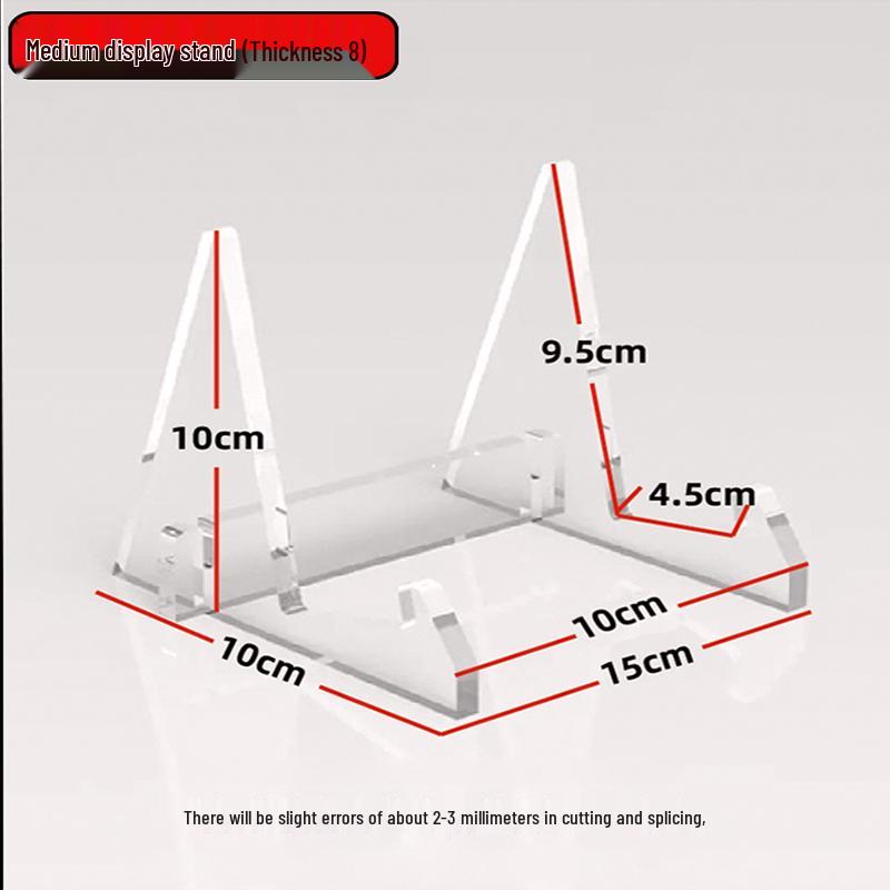 Acrylic Display Stand for Magazines, Phones, Tablets, Keyboards, Books, Photos, Frames, Bowls, Dishes, Tea Sets, and Cakes.