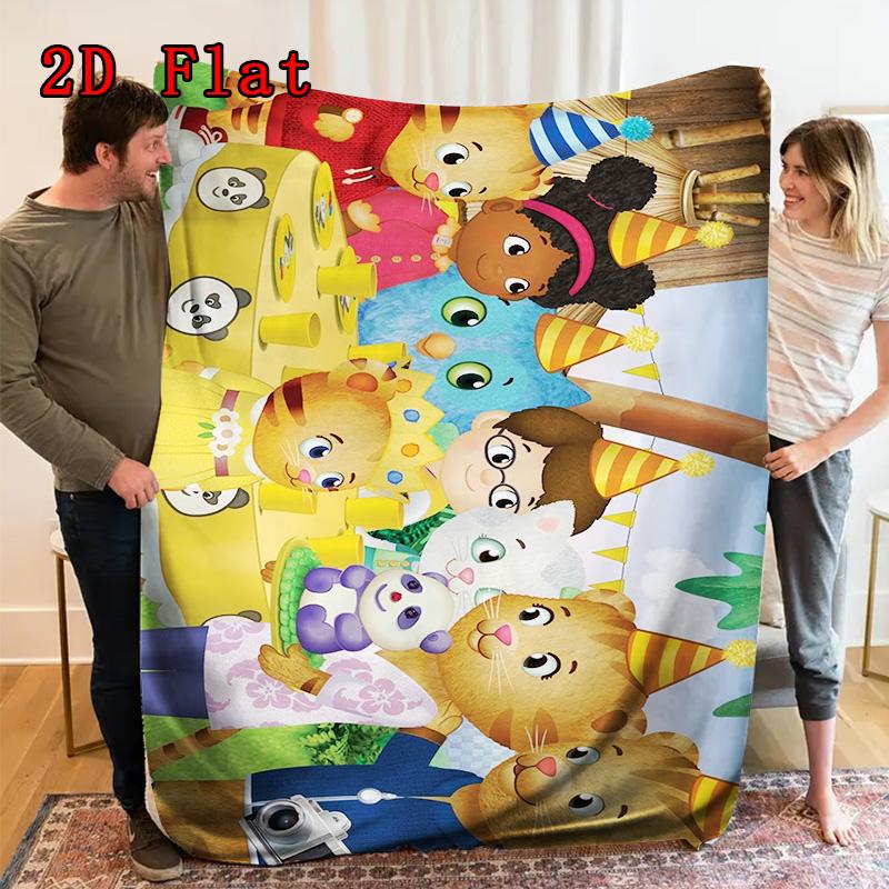 Daniel Tiger 2D Flat Pattern Flannel Blanket High Quality All Seasons Warmth and Comfort Perfect for Christmas Gifts.PMT0914283