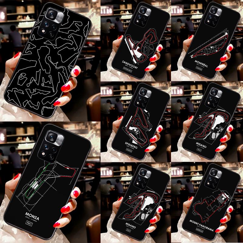 

Чехол для телефона Formula 1 F1 Racing Circuit для Xiaomi Redmi Note 8 9 10 11 Pro Note 10S 9S 8T Redmi 10 9 9A 9T 9C