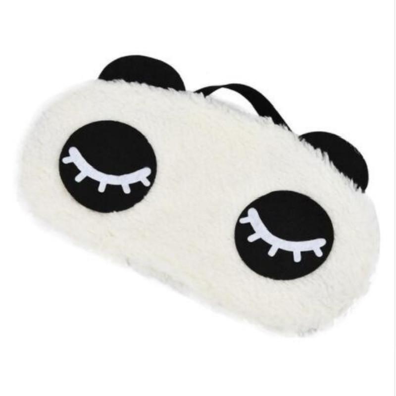 Máscara de ojo de Panda, sombra de ojos, gafas de algodón para dormir, antifaz para dormir, cuidado de la cubierta de los ojos