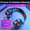 Fashion Colorful Light Bluetooth Headset Noise Cancelling Stereo Gaming Headset LED With Mic Wireless Call Headset Home