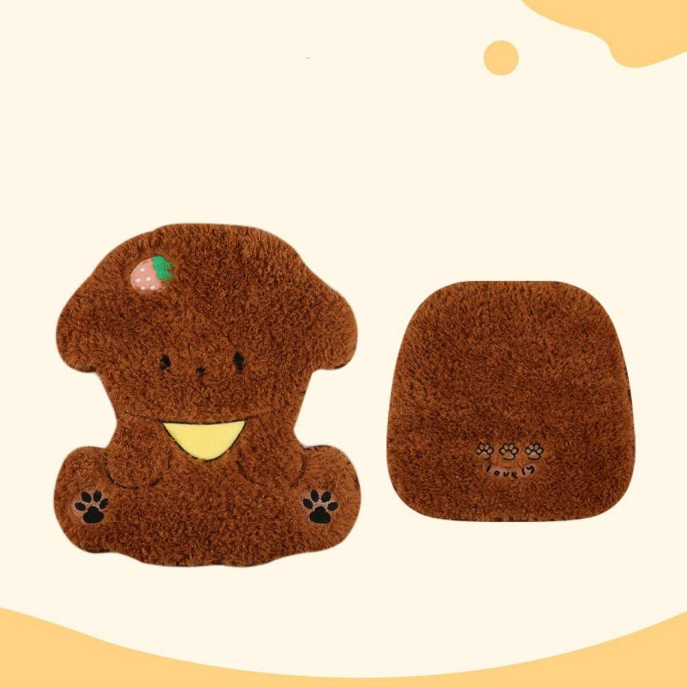Cartoon Cute Plush Car Seat Cushion Warm Car Backrest Seat Protector Pad  Car Interior Accessories