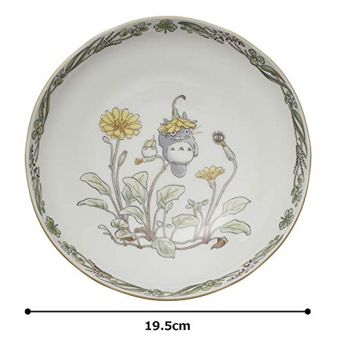 Noritake Deep Plate, 650cc, My Neighbor Totoro Design, Microwave Safe, Bone China, 1 Plate, TT97897/4924-7