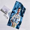 1pc Football32 Beach Towel with Custom Name, Beach/Swimming/Bath/Picnic/Camping Towel, Suitable for Seaside Beaches
