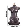 Ceramic Backflow Censer for Tea Room Home Decoration Female Body Design Purify Air Aromatherapy Ornament Cone Incense Burner