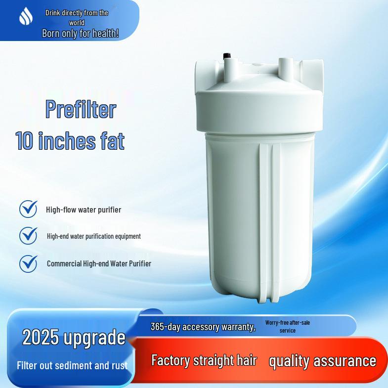 10-дюймовый большой синий картридж-префильтр для очистителя воды из ПП-хлопка, 5 микрон