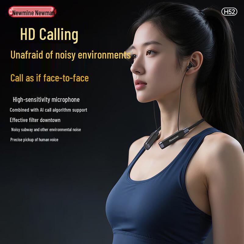 Newmine H52 Wireless Neckband Sport Earbuds
