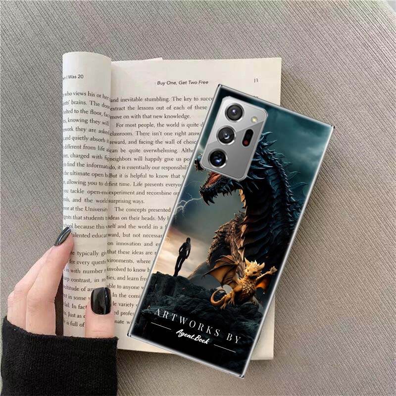 F-Fourth W-Wing Dragon Phone Case for Samsung A17 A37 A57 A54 A14 A24 A34 A07 A04S A02S A12 A22 A32 A52S A16 A26 A36 A56 A72 Gal