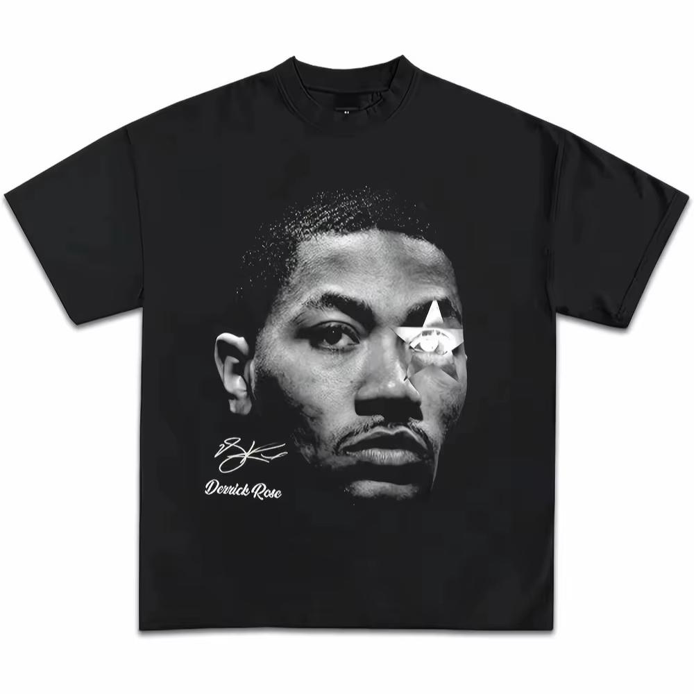 Derrick Rose Basketball Tshirt for Unisex and Women Printed Oversized Aesthetic Style Comfortable Fabric Fashionable Casual Wear